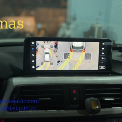 M&agrave;n h&igrave;nh android liền camera 360 xe BMW 320