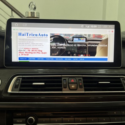 Màn hình android Omas 12in xe BMW 730