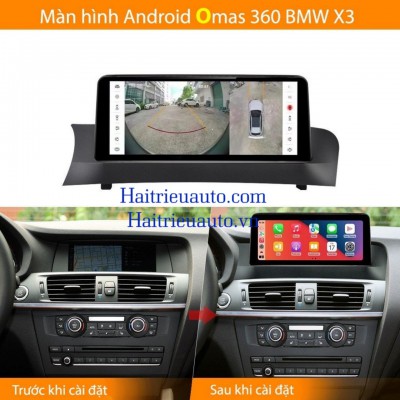 M&agrave;n h&igrave;nh android Omas 360 xe BMW X3