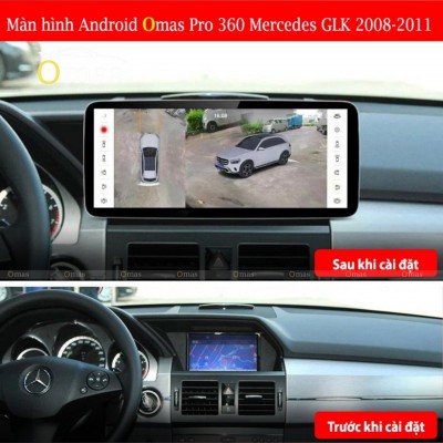 Màn hình android OMas pro 360 xe mercedes GLK 2008-2010