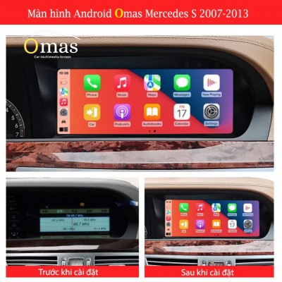 M&agrave;n h&igrave;nh android Omas xe mercedes S 