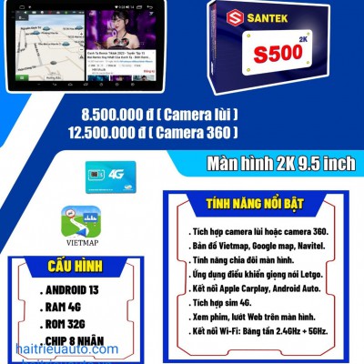 Màn hình android Santek 2k S500