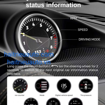 Đồng hồ điện tử xe Porsche