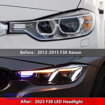 Bộ đ&egrave;n pha độ xe BMW 320