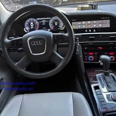 Màn hình android liền đồng hồ xe Audi A6