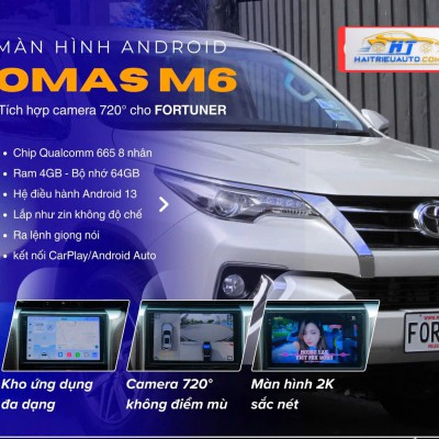 Màn hình android Omas M6 xe Fortuner 
