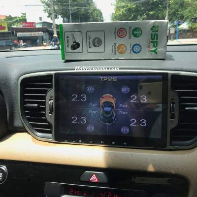 M&agrave;n h&igrave;nh &aacute;p suất lốp kết hợp m&agrave;n h&igrave;nh DVD theo xe