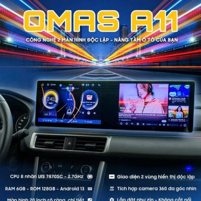 Màn hình android Omas A11 360 