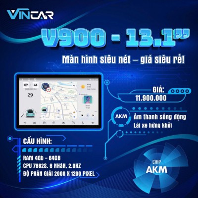 M&agrave;n h&igrave;nh android Vincar V900