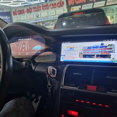 M&agrave;n h&igrave;nh android liền đồng hồ điện tử xe Audi Q7