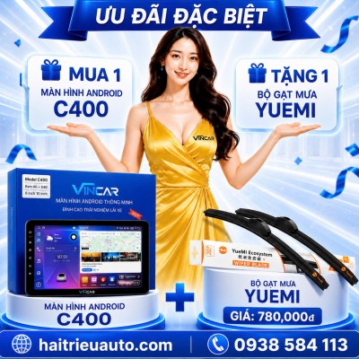 M&agrave;n h&igrave;nh android Vincar C400