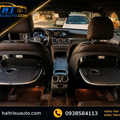 B&agrave;n l&agrave;m việc ghế sau xe Mercedes GLC 2018