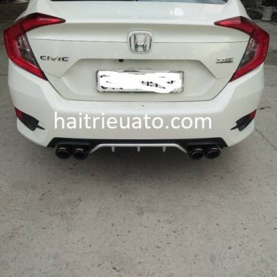độ mẫu pô tròn cho xe  honda civic 2017