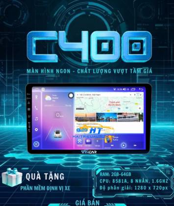 Màn hình android Vincar C400