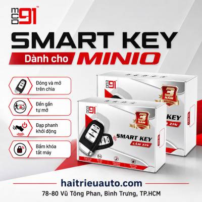 Bộ kho&aacute; cửa xe Minio Green
