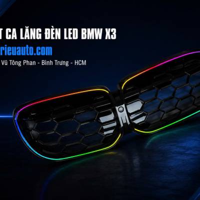 Mặt ca lăng đ&egrave;n led xe BMW X3