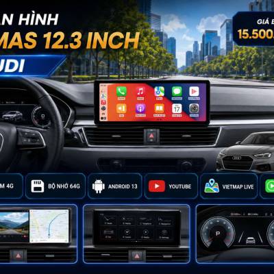 M&agrave;n h&igrave;nh android Omas 12.3inch xe Audi