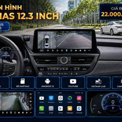 M&agrave;n h&igrave;nh android Omas 12.3 inch 360 xe Lexus