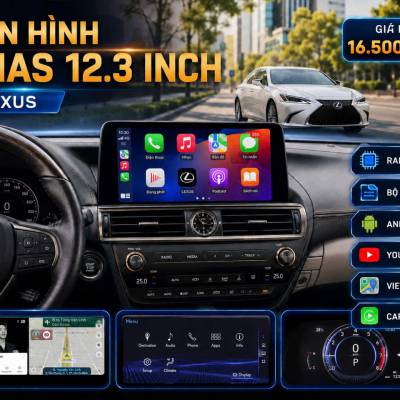M&agrave;n h&igrave;nh android omas 12.3inch xe Lexus