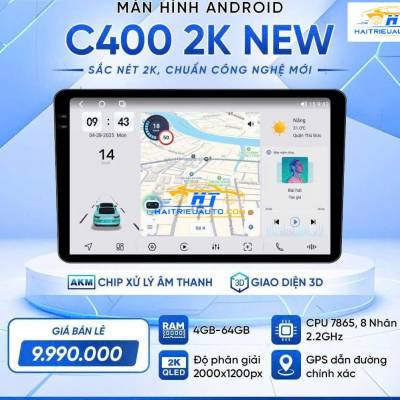M&agrave;n h&igrave;nh android Vincar C400 2K New