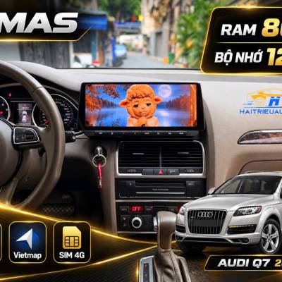 M&agrave;n h&igrave;nh android Omas xe audi Q7 