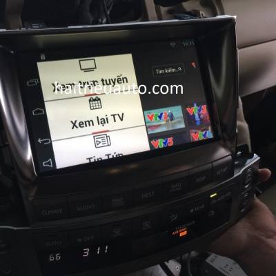 Lắp android cho xe Lexus LX 570 2013