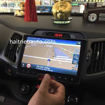 màn hình android theo xe sportage 2014