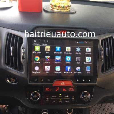 màn hình android theo xe kia sportage 2010