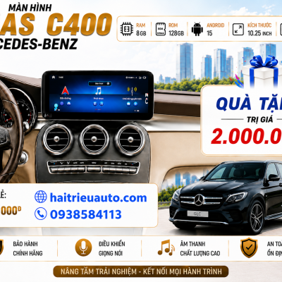 M&agrave;n h&igrave;nh android Omas C400 xe Mercedes