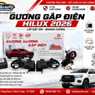 Bộ gập gương xe Toyota Hilux