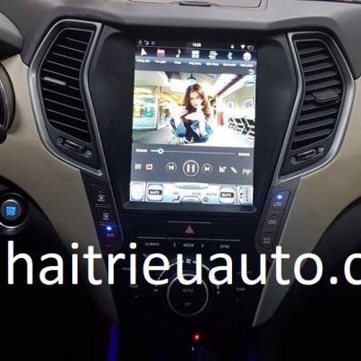 màn hình tesla cho xe Hyundai Santafe