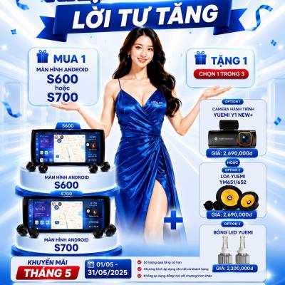 M&agrave;n h&igrave;nh android Vincar S600 v&agrave; S700