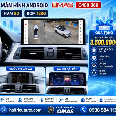M&agrave;n h&igrave;nh android Omas C400 360 xe BMW