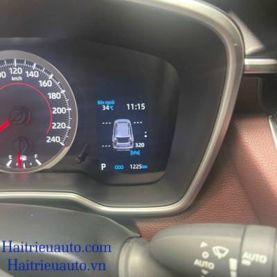 cảm biến áp suất lốp trên màn hình đồng hồ xe Cross