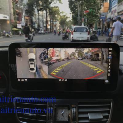 Màn hình android liền camera 360 xe mercedes E 