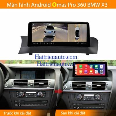 Màn hình android Omas Pro 360 xe BMW X3
