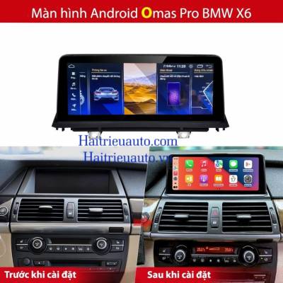 Màn hình android Omas Pro xe BMW X6