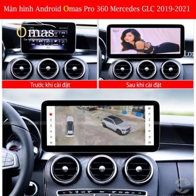 Màn hình android Omas pro 360 xe mercedes GLC 2020