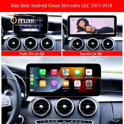 Màn hình android Omas xe mercedes GLC 2015-2018