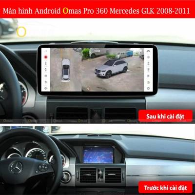 Màn hình android OMas pro 360 xe mercedes GLK 2008-2010