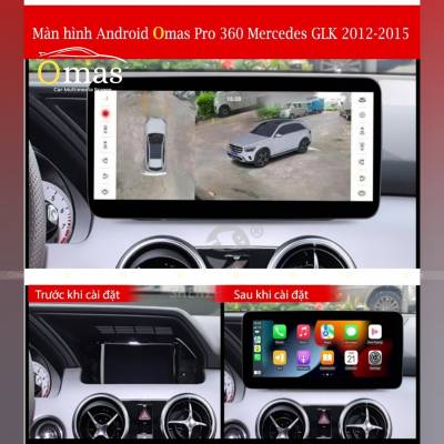 Màn hình android Omas pro 360 xe mercedes GLK 2011-2015