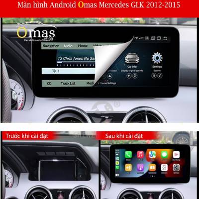 Màn hình android Omas xe mercedes GLK 2011-2015