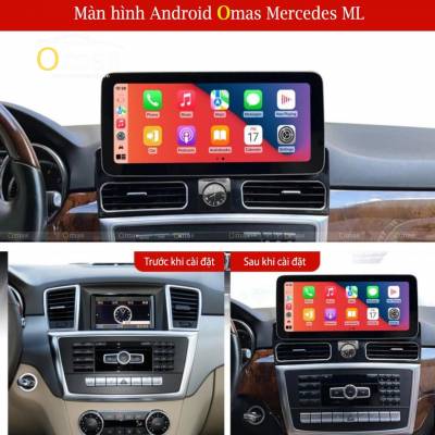 màn hình android Omas xe mercedes ML