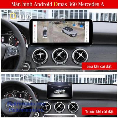 Màn hình android Omas 360 xe mercedes A