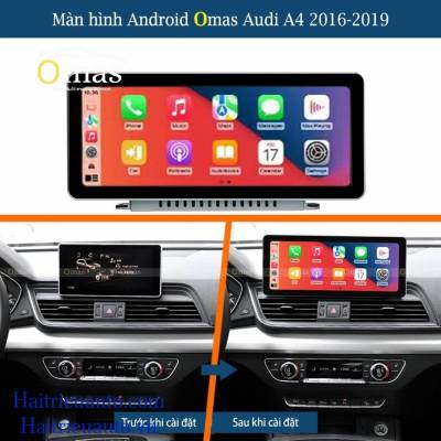 Màn hình android Omas xe Audi A4 2016-2019