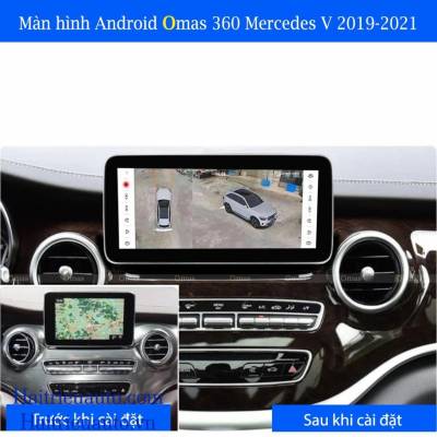 Màn hình android Omas 360 xe mercedes V 2019-2021