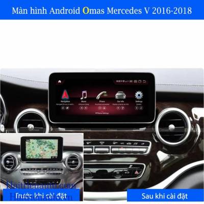 Màn hình android Omas xe mercedes V 2015-2018