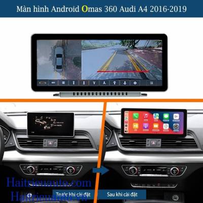 Màn hình android Omas 360 xe Audi A4 2016-2019