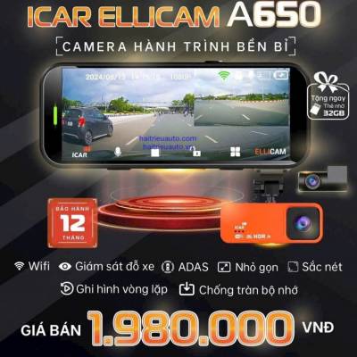 Cămera hành trình Icar ellicam A650