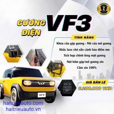 Gập gương xe Vinfast VF3